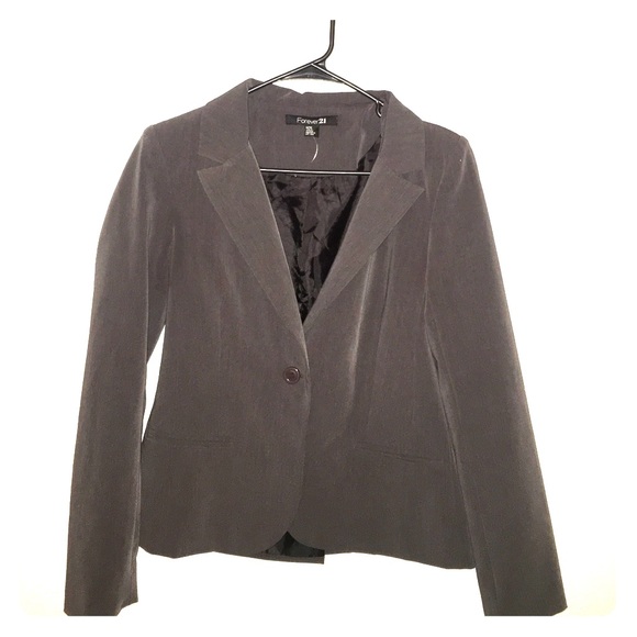 Grey blazer w/ shoulder pads - Picture 1 of 1