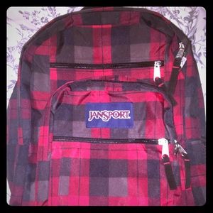 JanSport Plaid Big Student Backpack