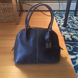 Dooney & Bourke dark grey leather bag