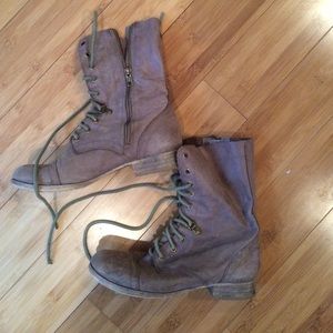 ALDO tan/brown combat boots