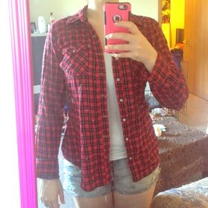 Flannel button down.