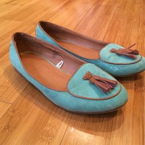 Turquoise Loafers