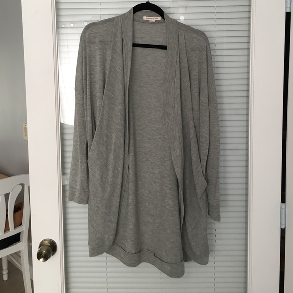 Long grey cardigan