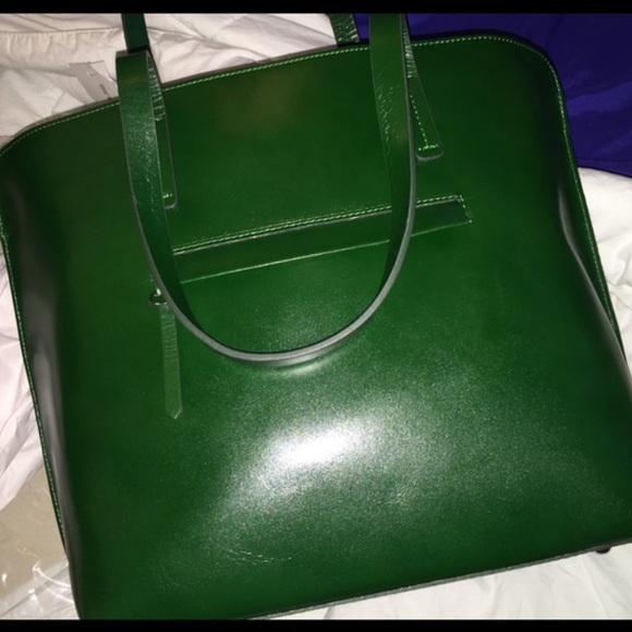 Lovely green, lucious leather purse.