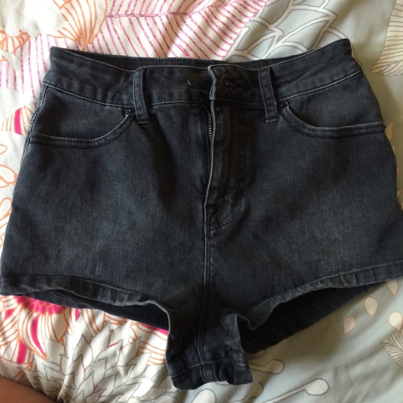Black BDG high waisted cheeky shorts