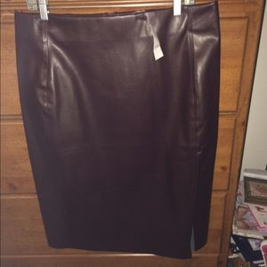 "Leather like" skirt