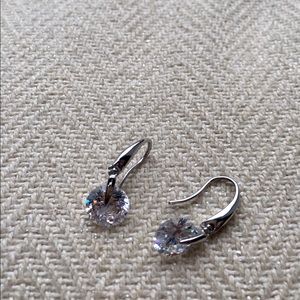 CZ drop earrings