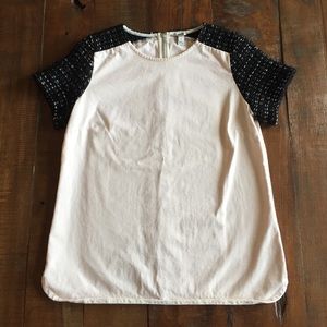 J.Crew Tweed Sleeve Top