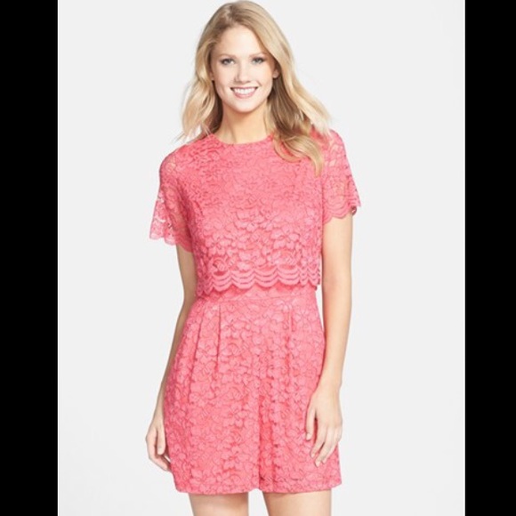 *NWOT* Taylor Dress Lace Popover Romper