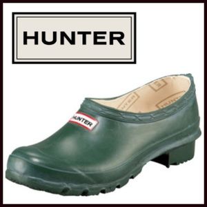 Hunter rain clogs, green