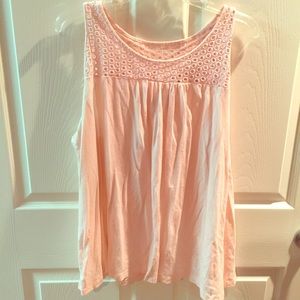 Light pink old navy crochet tank