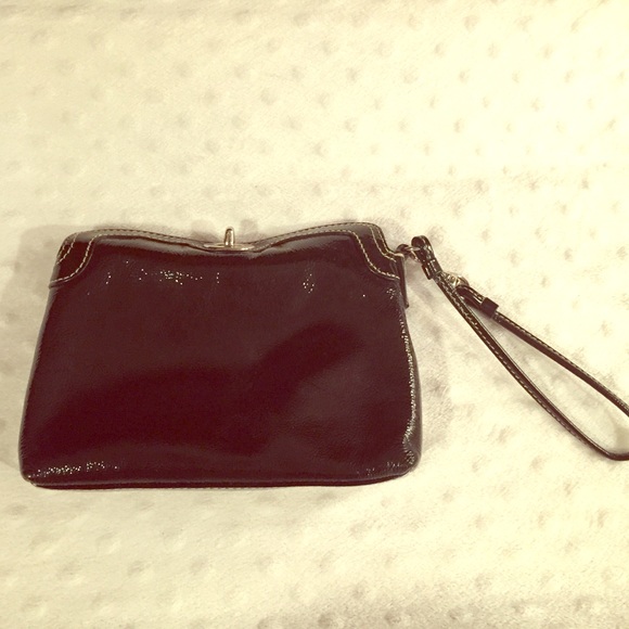 SALE 🎉🎉 Black Leather Coach Wristlet