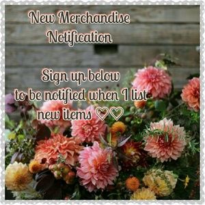 New Merchandise Notification Sign up