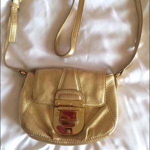 Authentic Michael Kors Gold Satchel
