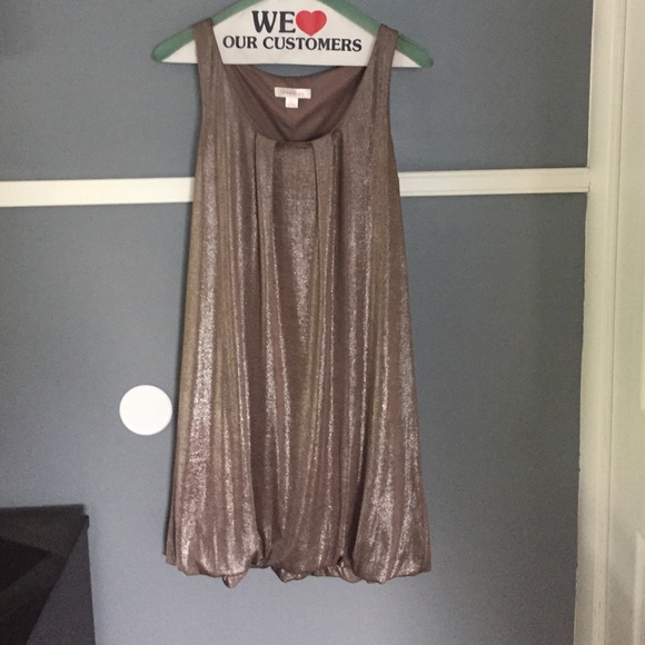 Metallic cocktail dress