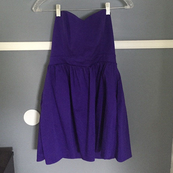 Electric purple cocktail dress
