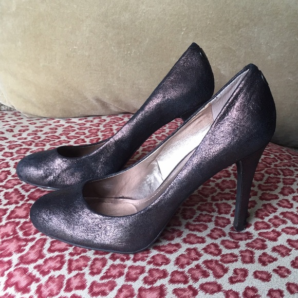Metallic Chocolate Bronze BCBG Heels