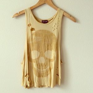 NEW LISTING: DESTROYED SKULL MUSLE TEE!