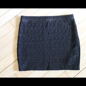 Black Lace Miniskirt