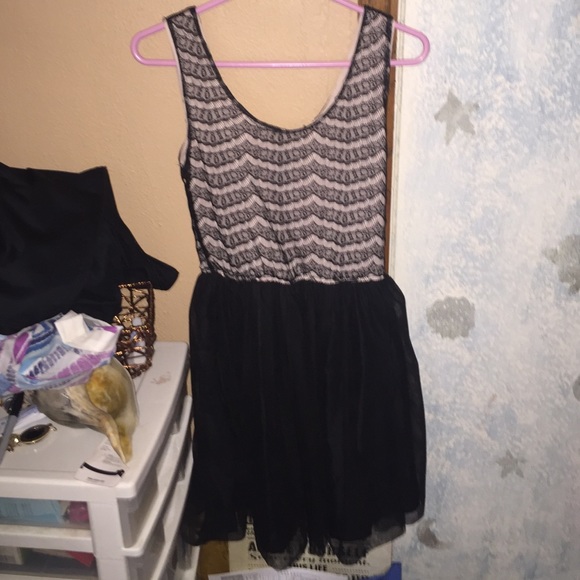 black ruffled dress from rue 21