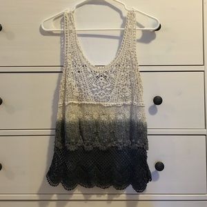 Dip-Dyed Crochet Tank