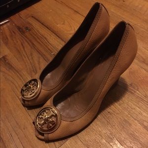 Tory Burch Peep Toe Wedge