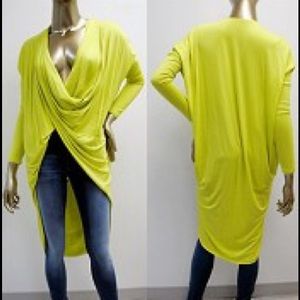 Butterfly Twist Criss Cross Bodice High Low Top