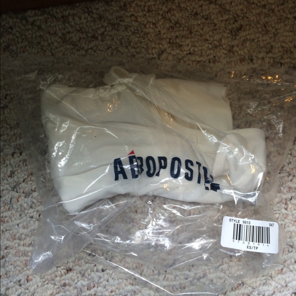 BRAND NEW W/PACKAGING White cross back crop top