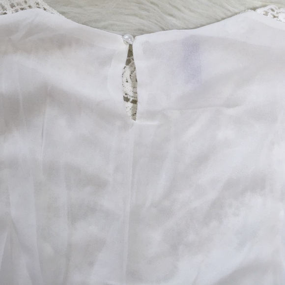 white crochet lace shift dress - Picture 4 of 4