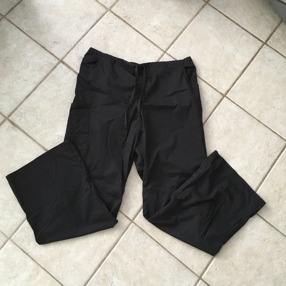 Black scrub pants