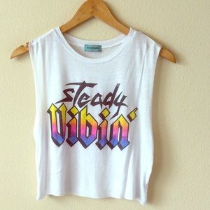 NEW LISTING: SUPER CUTE "STEADY VIBIN" TOP!