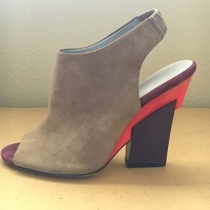 Calvin Klein Suede Open Ten Booties Size 9