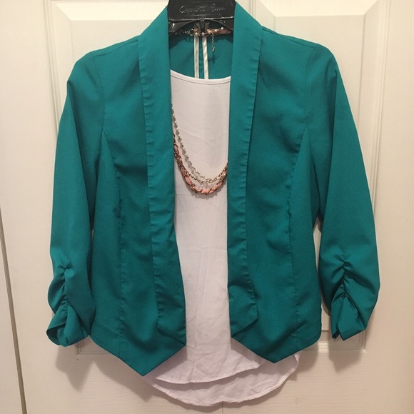 Teal Fashion Blazer