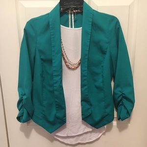 Teal Fashion Blazer