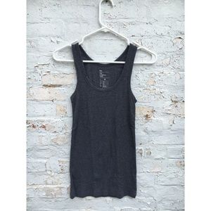 Grey Gap Ribbed Essential Tank