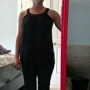 Black tank top