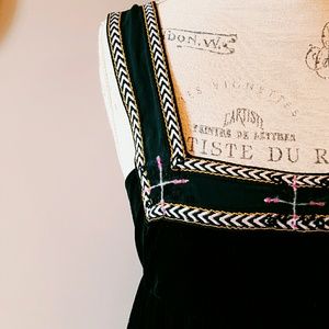 Free People Black Velvet Dress