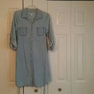 Chambray Shirt Dress