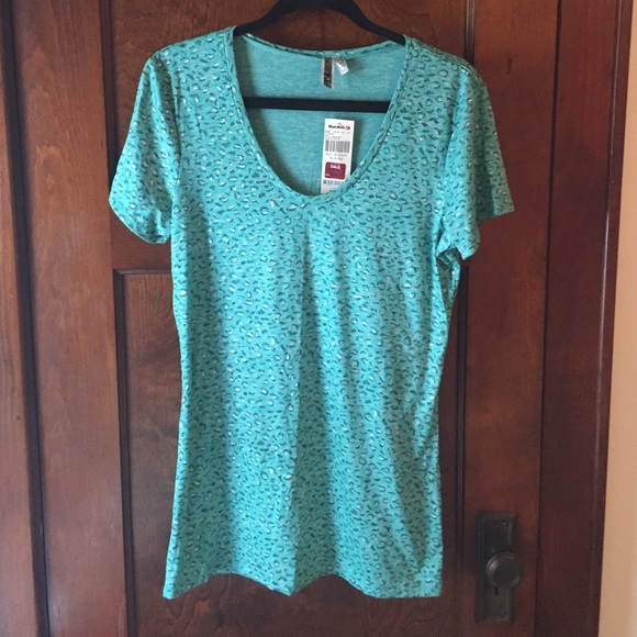 Long teal shirt