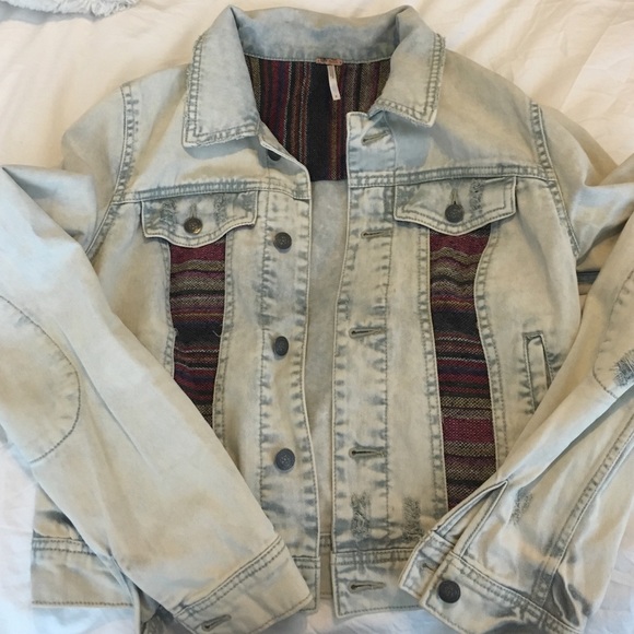 Free People rugged ripped jacket