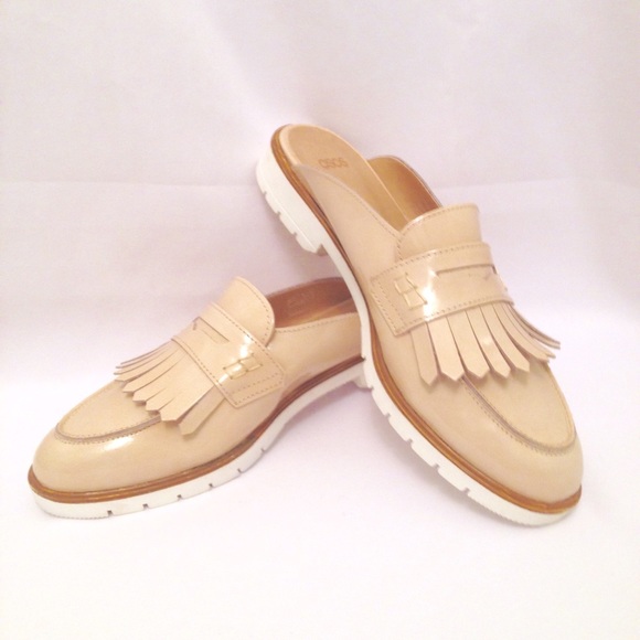 ASOS patent leather loafers- nude