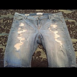 Women's Torrids Distress Denim Shorts
