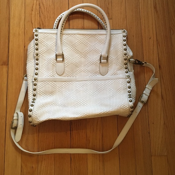 White leather DVF bag