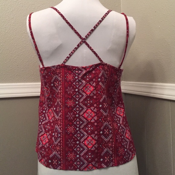 Mudd Multicolor Print Strappy Tank - Picture 2 of 2