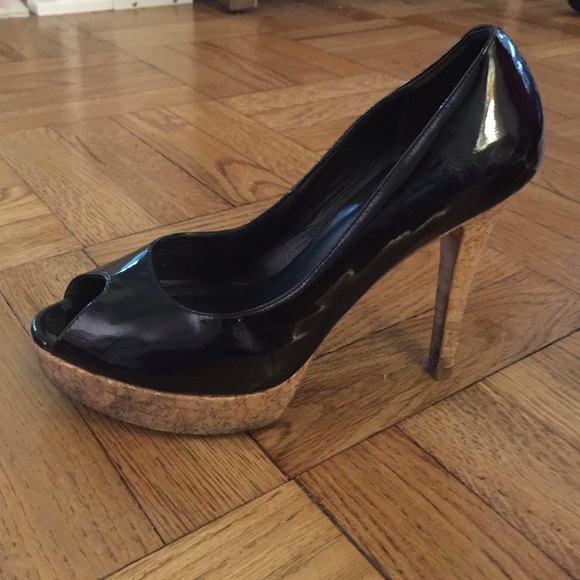 Cole haan size 8.5 cork platform patent pump - Picture 2 of 3