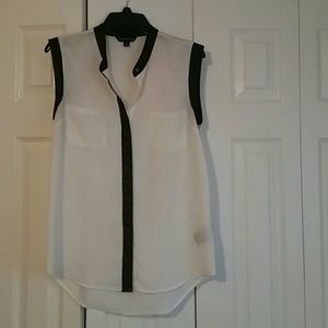 Sheer Black and White Top