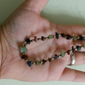 Natural stone necklace