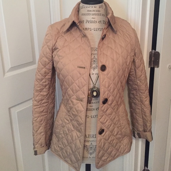 🎈SALE🎈XS Quilted Burberry Jacket in Canvas