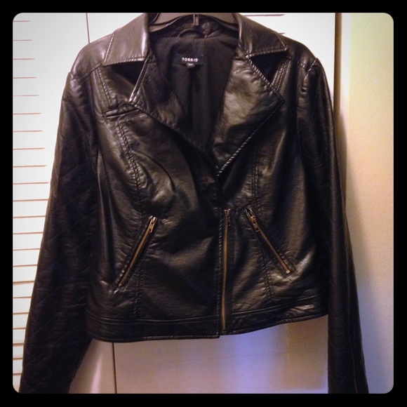 Torrid pleather moto-jacket