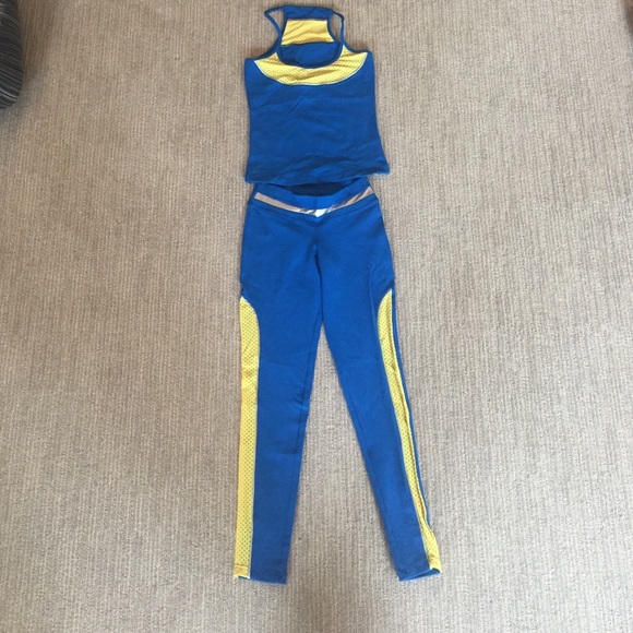 Matching workout outfit